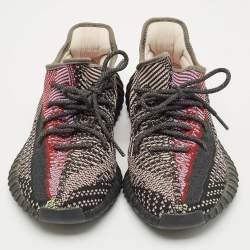 Pre Owned Yeezy x Adidas Multicolor Knit Fabric Boost 350 V2 Yecheil (Non-Reflective) Sneakers Size 43 1/3