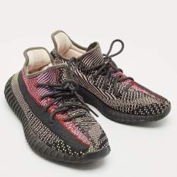 Pre Owned Yeezy x Adidas Multicolor Knit Fabric Boost 350 V2 Yecheil (Non-Reflective) Sneakers Size 43 1/3
