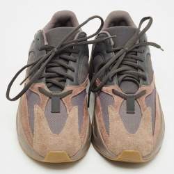 Pre Owned Yeezy x Adidas Multicolor Suede and Mesh Boost 700 Mauve Sneakers Size 44