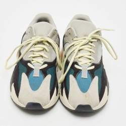 Pre Owned حذاء رياضي ييزي x أديداس ب وست 700 شبك وسويدي متعدد الألوان وييف رنر مقاس 44 2/3