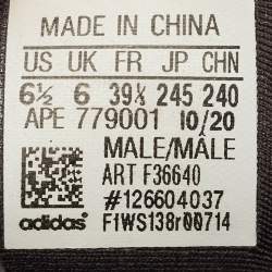 Pre Owned Yeezy x Adidas Black Mesh and Suede 500 Utility Black Sneakers Size 39 1/3