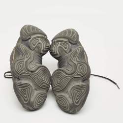 Pre Owned Yeezy x Adidas Black Mesh and Suede 500 Utility Black Sneakers Size 39 1/3