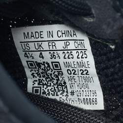 Pre Owned Yeezy x Adidas Black Knit Fabric Boost 350 V2 Onyx Sneakers Size 36 2/3