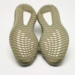 Pre Owned Yeezy x Adidas Grey Knit Fabric Boost 350 V2 Granite Sneakers Size 42