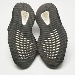 Pre Owned Yeezy x Adidas Black Knit Fabric Boost 350 V2 Onyx Sneakers Size 41 1/3