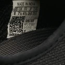 Pre Owned Yeezy x Adidas Black Knit Fabric Boost 350 V2 Onyx Sneakers Size 41 1/3