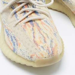 Pre Owned Yeezy x Adidas Multicolor Knit Fabric Boost 350 V2 MX Oat Sneakers Size 41 1/3