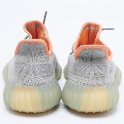 Pre Owned Yeezy x Adidas Green Knit Fabric Boost 350 V2 Desert Sage Sneakers Size 42