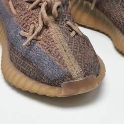 Pre Owned Yeezy x Adidas Multicolor Knit Fabric Boost 350 V2 Fade Sneakers Size 40