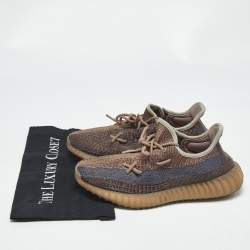 Pre Owned Yeezy x Adidas Multicolor Knit Fabric Boost 350 V2 Fade Sneakers Size 40