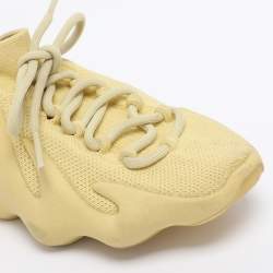 Pre Owned Yeezy x Adidas Yellow Knit Fabric 450 Resin Sneakers Size 40 2/3