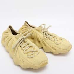 Pre Owned Yeezy x Adidas Yellow Knit Fabric 450 Resin Sneakers Size 40 2/3