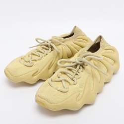 Pre Owned Yeezy x Adidas Yellow Knit Fabric 450 Resin Sneakers Size 40 2/3