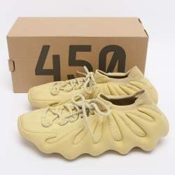 Pre Owned Yeezy x Adidas Yellow Knit Fabric 450 Resin Sneakers Size 40 2/3