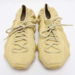 Pre Owned Yeezy x Adidas Yellow Knit Fabric 450 Resin Sneakers Size 40 2/3