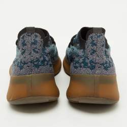 Pre Owned Yeezy x Adidas Blue/Grey Knit Fabric Boost 380 Covellite Low Top Sneakers Size 43 1/3