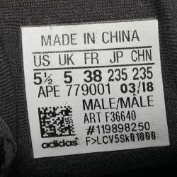 Pre Owned Yeezy x Adidas Black Mesh and Suede 500 Utility Black Sneakers Size 38