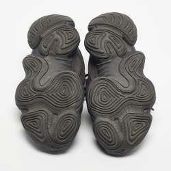 Pre Owned Yeezy x Adidas Black Mesh and Suede 500 Utility Black Sneakers Size 38