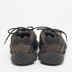 Pre Owned Yeezy x Adidas Black Mesh and Suede 500 Utility Black Sneakers Size 40 2/3