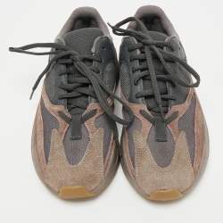 Pre Owned Yeezy x Adidas Multicolor Suede and Mesh Boost 700 Mauve Sneakers Size 38