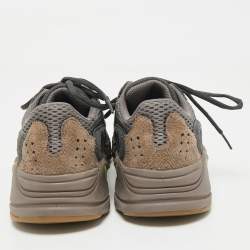 Pre Owned Yeezy x Adidas Multicolor Suede and Mesh Boost 700 Mauve Sneakers Size 38