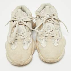 Pre Owned Yeezy x Adidas Cream Suede and Mesh 500 Blush Sneakers Size 36 2/3