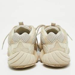 Pre Owned Yeezy x Adidas Cream Suede and Mesh 500 Blush Sneakers Size 36 2/3