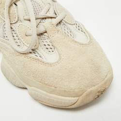 Pre Owned Yeezy x Adidas Cream Suede and Mesh 500 Blush Sneakers Size 36 2/3