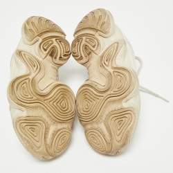 Pre Owned Yeezy x Adidas Cream Suede and Mesh 500 Blush Sneakers Size 36 2/3