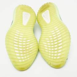 Pre Owned Yeezy x Adidas Neon Green Knit Fabric Boost 350 V2 Yeezreel (Reflective) Sneakers Size 40