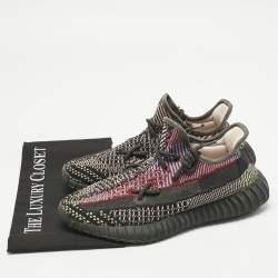 Pre Owned Yeezy x Adidas Multicolor Knit Fabric Boost 350 V2 Yecheil (Non-Reflective) Sneakers Size 40 2/3