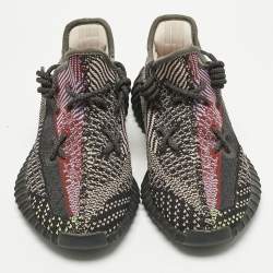Pre Owned Yeezy x Adidas Multicolor Knit Fabric Boost 350 V2 Yecheil (Non-Reflective) Sneakers Size 40 2/3