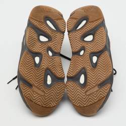 Pre Owned Yeezy x Adidas Black Suede and Mesh Boost 700 Utility Black Sneakers Size 42