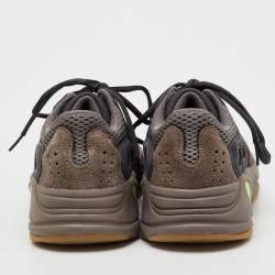 Pre Owned Yeezy x Adidas Multicolor Suede and Mesh Boost 700 Mauve Sneakers Size 40 2/3