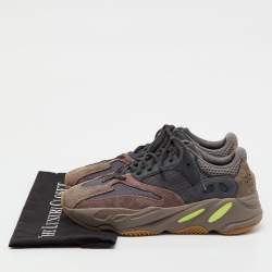 Pre Owned Yeezy x Adidas Multicolor Suede and Mesh Boost 700 Mauve Sneakers Size 40 2/3