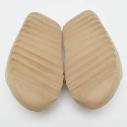 Pre Owned Yeezy x Adidas Beige Rubber Pure Slides Size 43