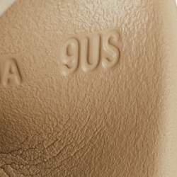 Pre Owned Yeezy x Adidas Beige Rubber Pure Slides Size 43