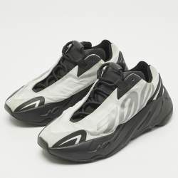 Pre Owned Yeezy x Adidas Off White/Black Nylon Boost 700 MNVN Low Top Sneakers Size 38