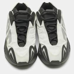 Pre Owned Yeezy x Adidas Off White/Black Nylon Boost 700 MNVN Low Top Sneakers Size 38