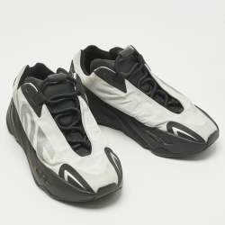 Pre Owned Yeezy x Adidas Off White/Black Nylon Boost 700 MNVN Low Top Sneakers Size 38