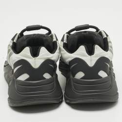 Pre Owned Yeezy x Adidas Off White/Black Nylon Boost 700 MNVN Low Top Sneakers Size 38