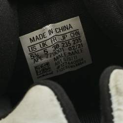 Pre Owned Yeezy x Adidas Off White/Black Nylon Boost 700 MNVN Low Top Sneakers Size 38