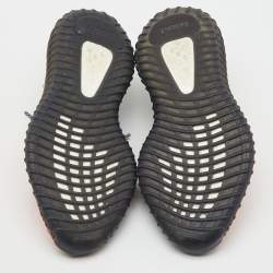 Pre Owned Yeezy x Adidas Grey Knit Fabric Boost 350 V2 Carbon Beluga Sneakers Size 39 1/3