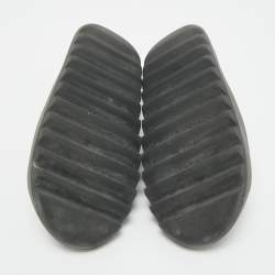 Pre Owned Yeezy x Adidas Black Rubber Onyx Slides Size 44.5