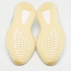 Pre Owned Yeezy x Adidas Blue/White Knit Fabric Boost 350 V2 Cloud White (Non-Reflective) Sneakers 43 1/3