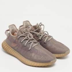 Pre Owned Yeezy x Adidas Purple Mesh Boost 350 V2 Mono Mist Sneakers Size 45 1/3