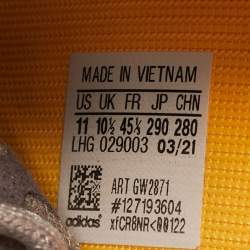 Pre Owned Yeezy x Adidas Purple Mesh Boost 350 V2 Mono Mist Sneakers Size 45 1/3