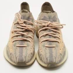 Pre Owned Yeezy x Adidas Grey Knit Fabric Boost 380 Mist Reflective Sneakers Size 44 2/3