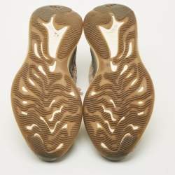 Pre Owned Yeezy x Adidas Grey Knit Fabric Boost 380 Mist Reflective Sneakers Size 44 2/3