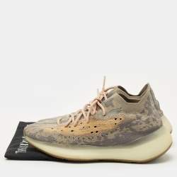 Pre Owned Yeezy x Adidas Grey Knit Fabric Boost 380 Mist Reflective Sneakers Size 44 2/3